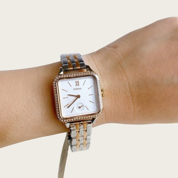 Fossil BQ3907 Colleen Three-Hand Two-Tone Stainless Steel Women's  Watch - Picture 2 of 6